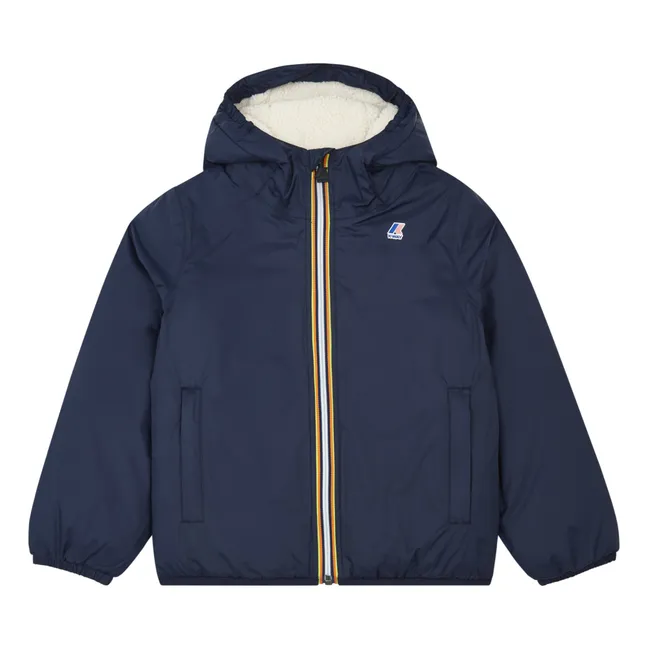 Le Vrai Claude Orsetto waterproof lined jacket | Navy blue
