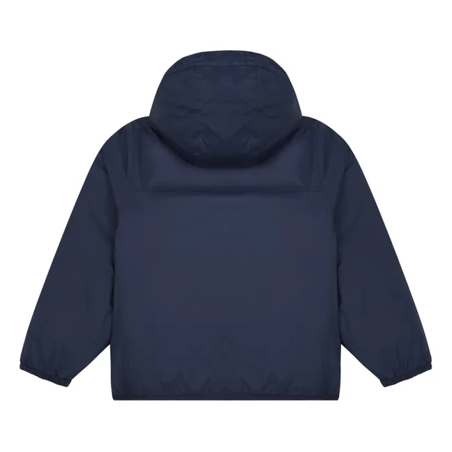 Le Vrai Claude Orsetto waterproof lined jacket | Navy blue