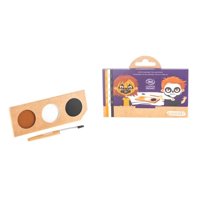 Pumpkin & Skeleton 3 Shades Makeup Kit | Orange