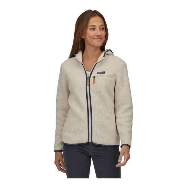 Forro polar Retro Pile Hoody W - Colección Mujer  | Crudo