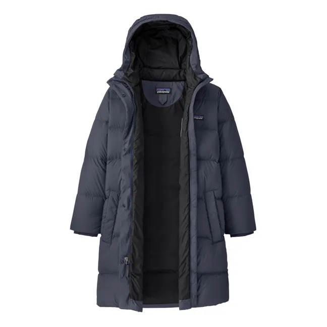 Silent Down Recycled Down Parka | Midnight blue