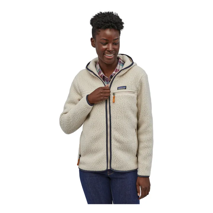 Polaire Retro Pile Hoody - Collection Femme  | Grège- Image produit n°3