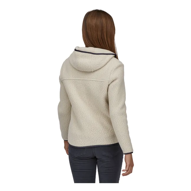 Forro polar Retro Pile Hoody W - Colección Mujer  | Crudo