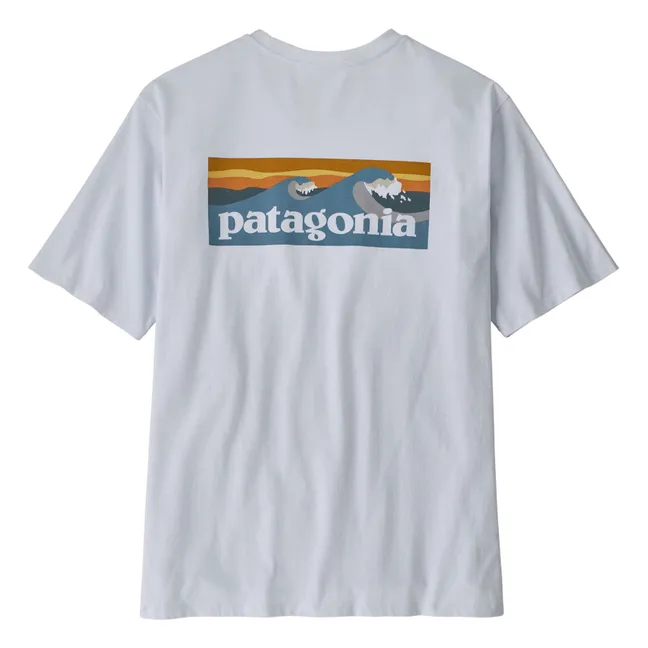 Camiseta de bolsillo con logotipo reciclado | Azul Claro