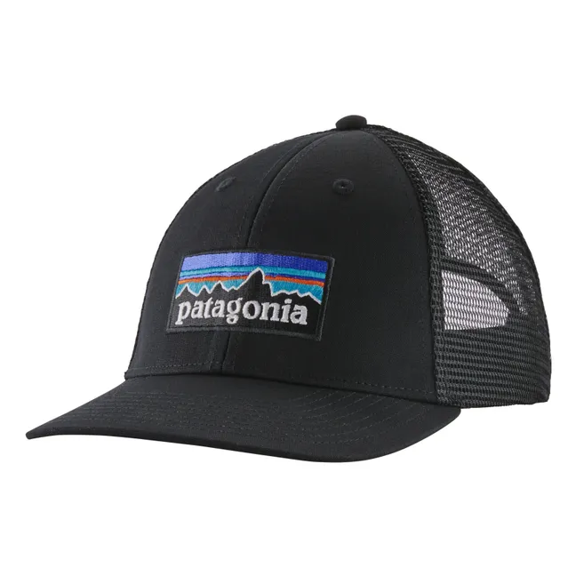 Casquette P-6 Logo Trucker Coton Bio | Noir