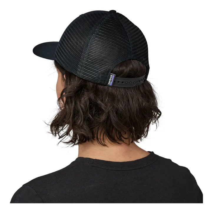 Casquette P-6 Logo Trucker Coton Bio | Noir- Image produit n°2