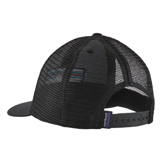 Casquette P-6 Logo Trucker Coton Bio | Noir