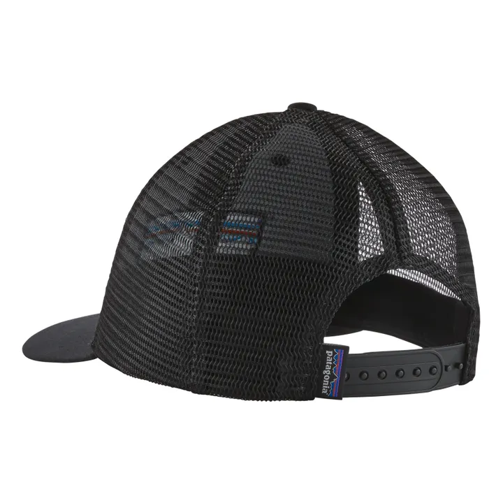 Casquette P-6 Logo Trucker Coton Bio | Noir- Image produit n°3