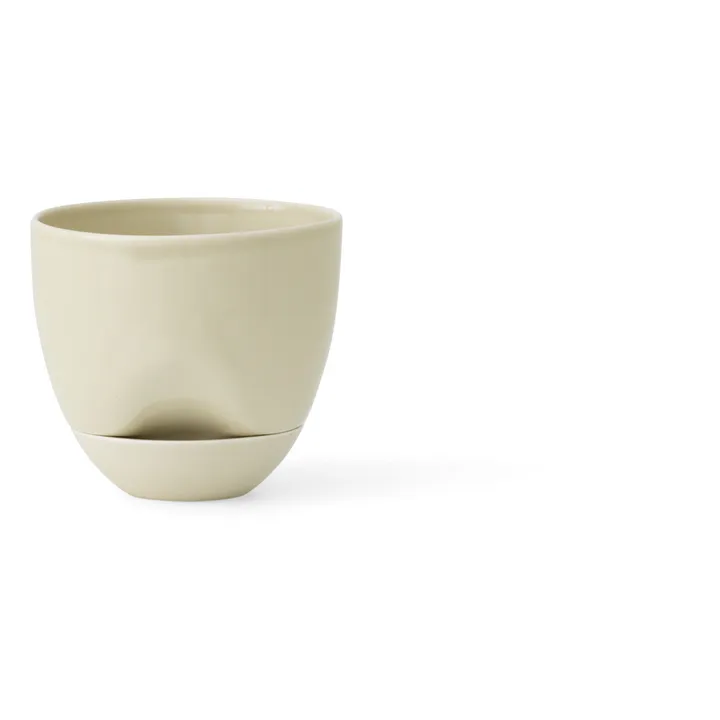 Cache pot Hydrous en céramique  | Beige- Image produit n°3