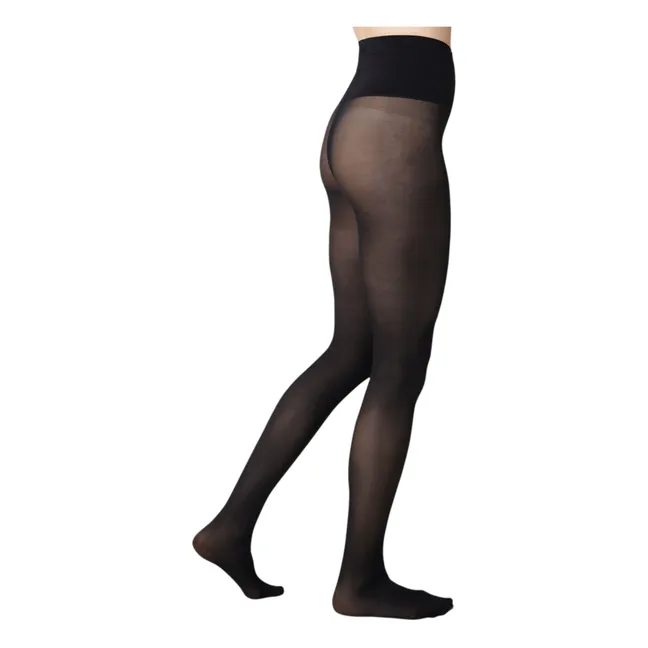 Swedish Stockings x Sheertex Collab - Lois Tear-Resistant 40 Denier tights | Black