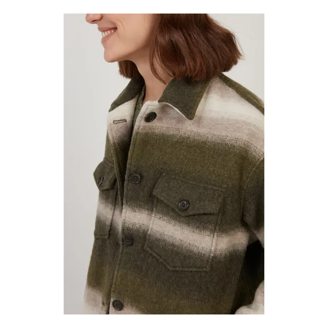 Giacca in lana Voltige | Verde militare