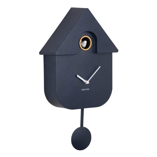 Horloge à pendule Modern Cuckoo | Bleu