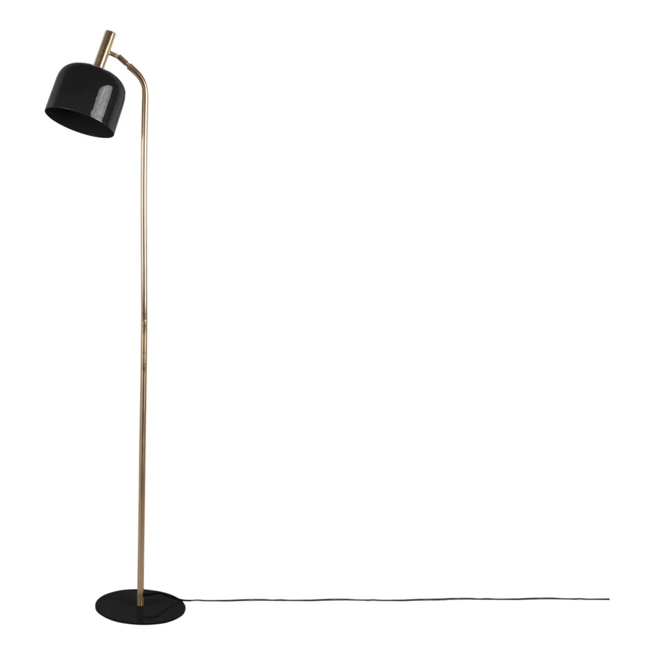 Present Time Black Smart Floor Lamp In Enamel
