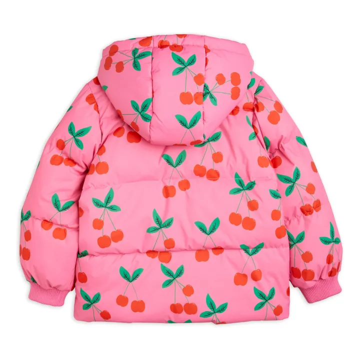Mini Rodini - Cherry Recycled Polyester Jacket - Pink | Smallable