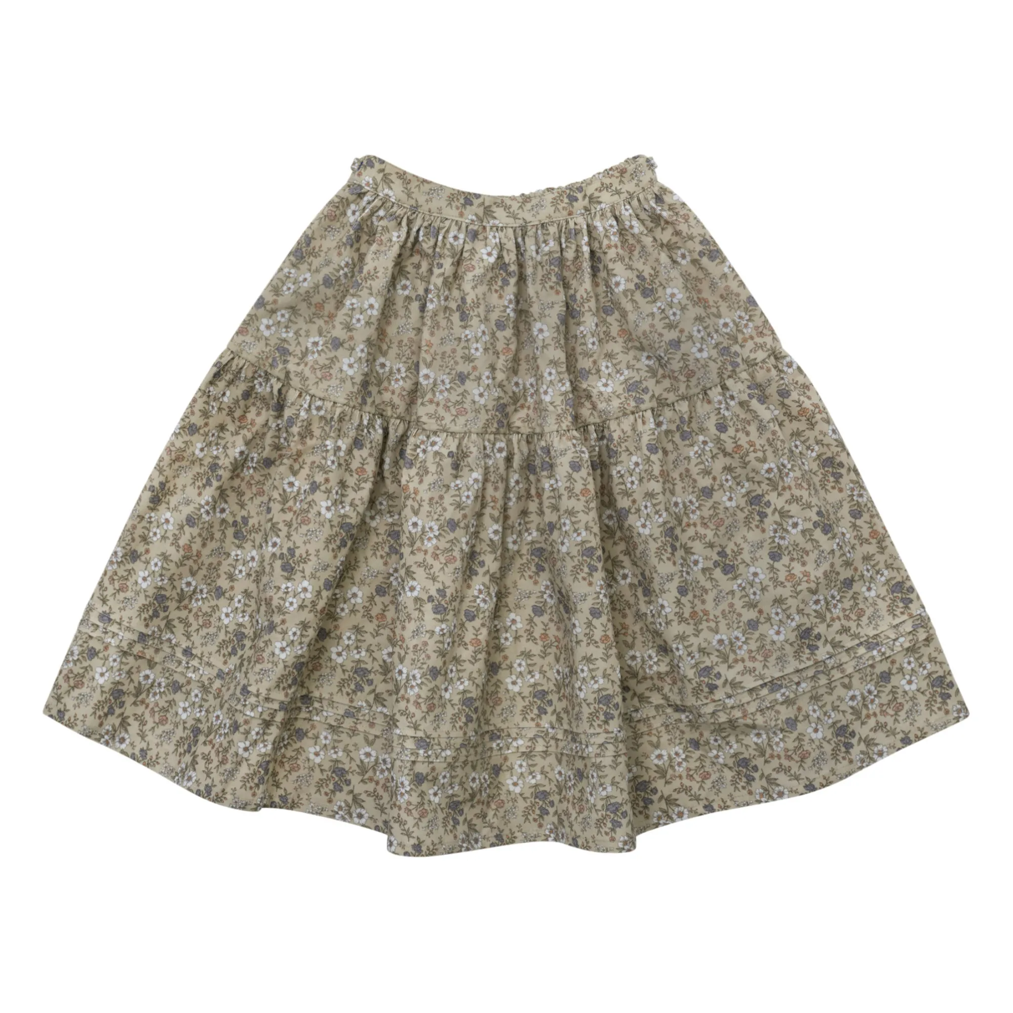Louisiella Beige Milleraies Velvet Skirt Odelia