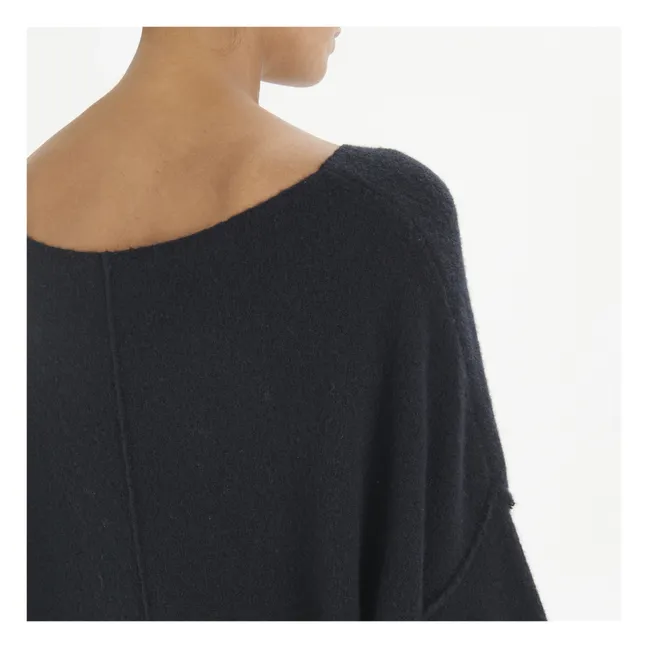 Pull Col Bateau Damsville Laine | Noir