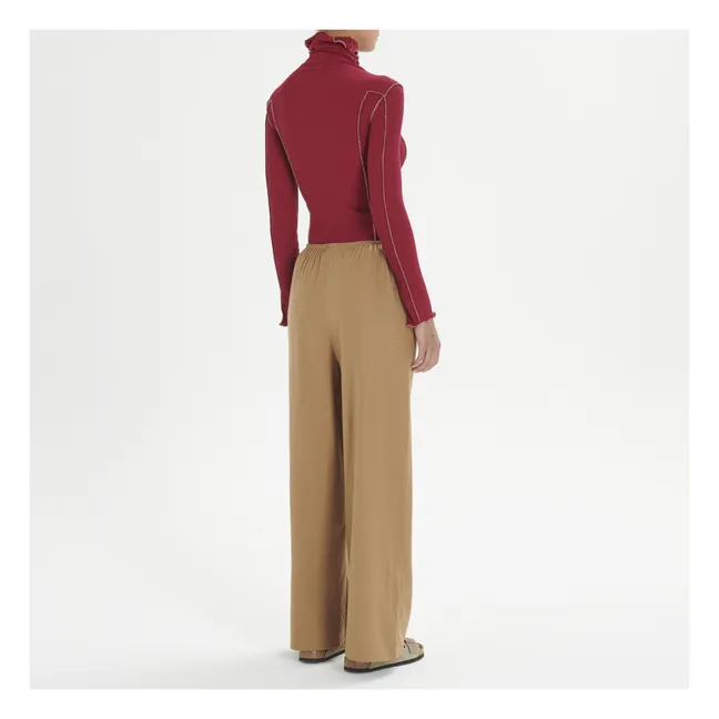 Stoa Wild Silk Elasticated Trousers | Brown