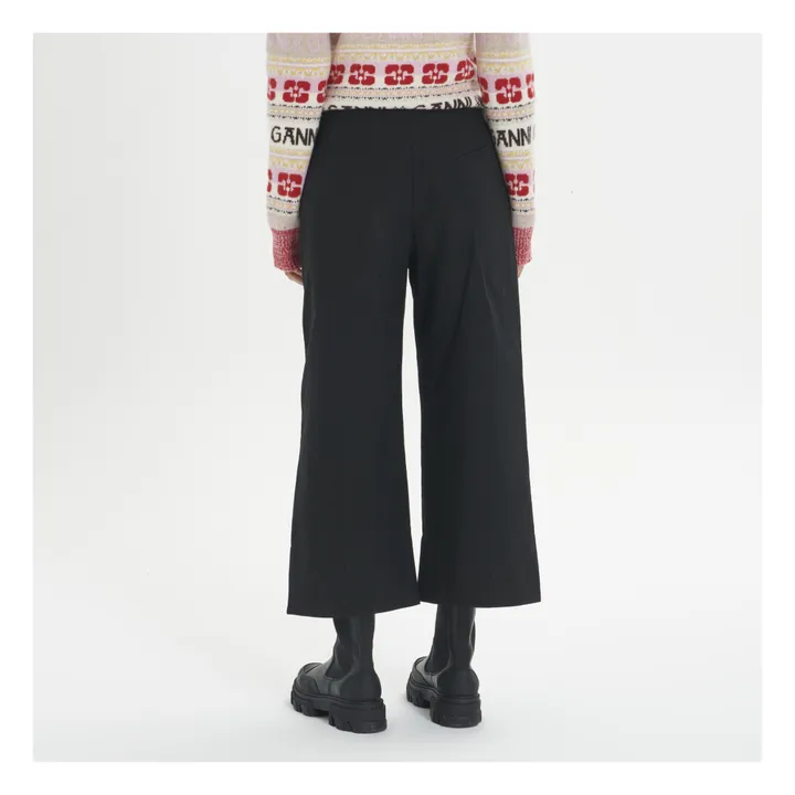 Pantalon Large Suiting Coton Bio | Noir- Image produit n°2