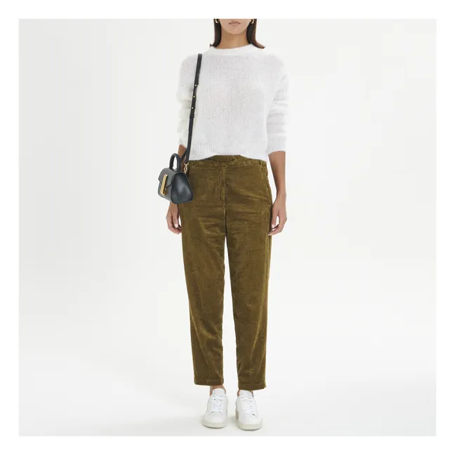 Jersey Mohair | Blanco óptico