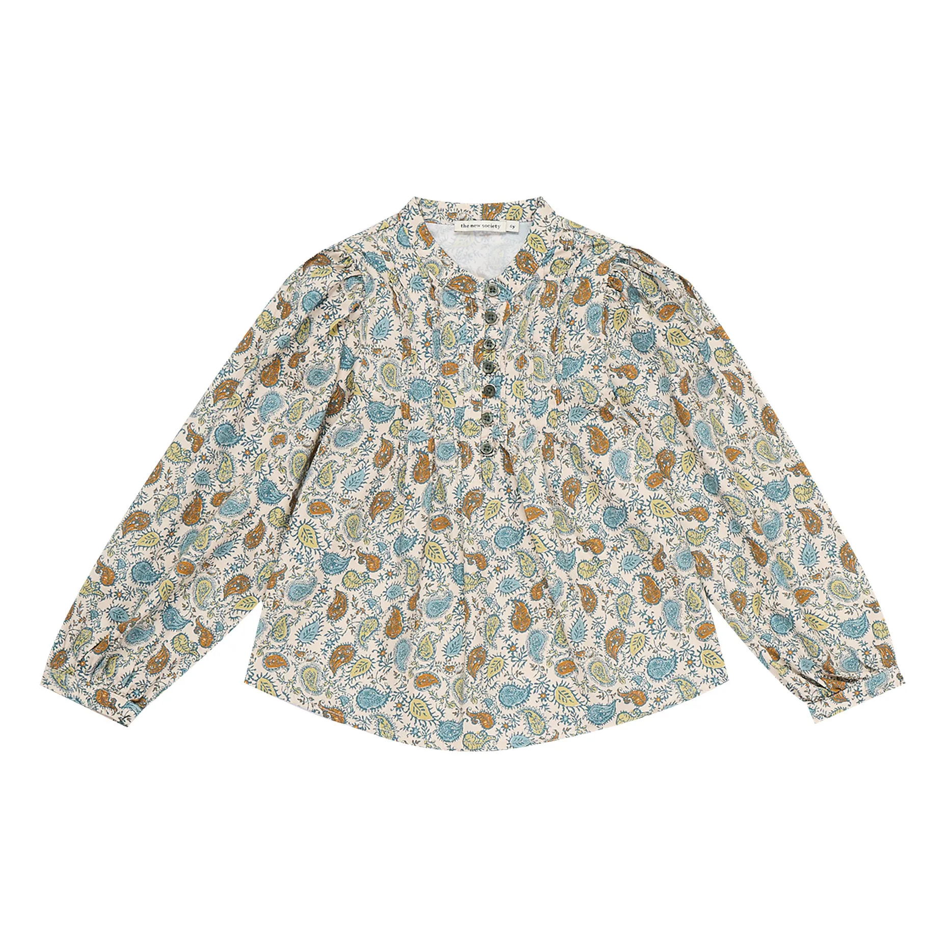 The New Society Ecru Lola Organic Cotton Blouse