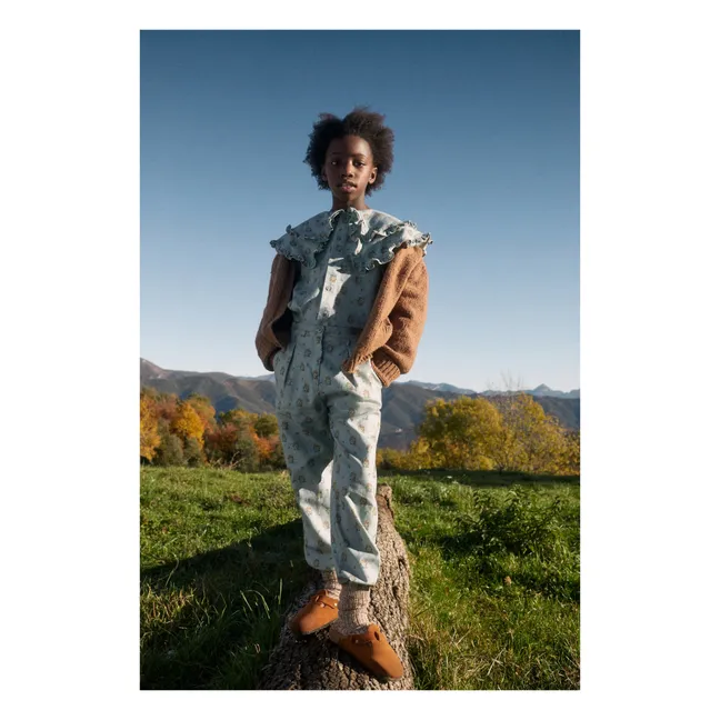 Blouse Jimena Fleurs | Bleu ciel