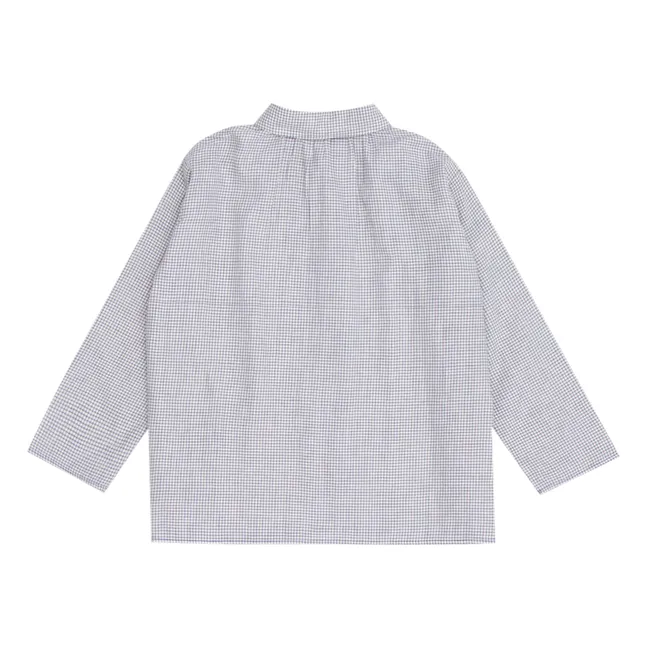 Aloe Checkered Shirt | Grey