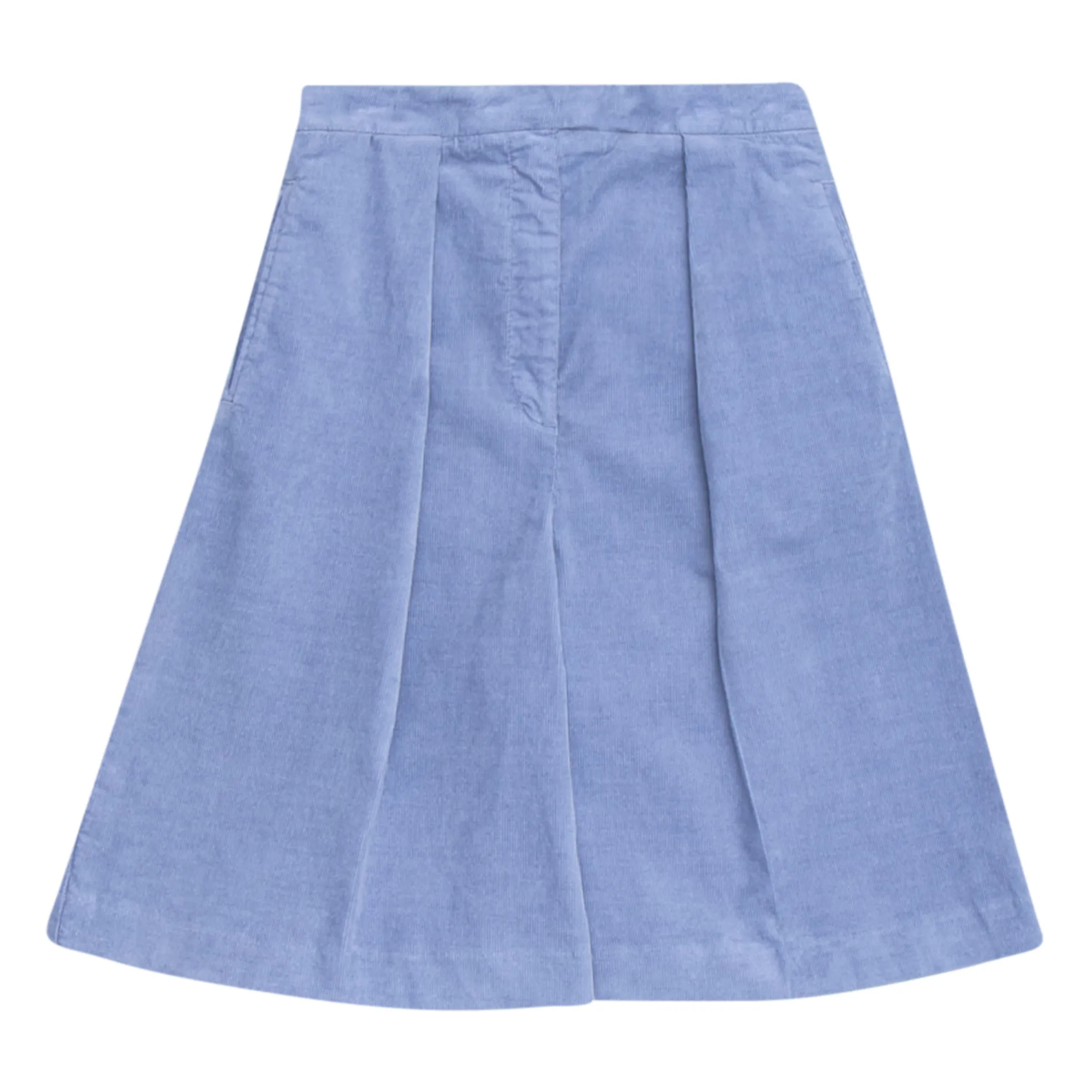 Caramel Blue Milleraies Storm Velvet Culotte Skirt