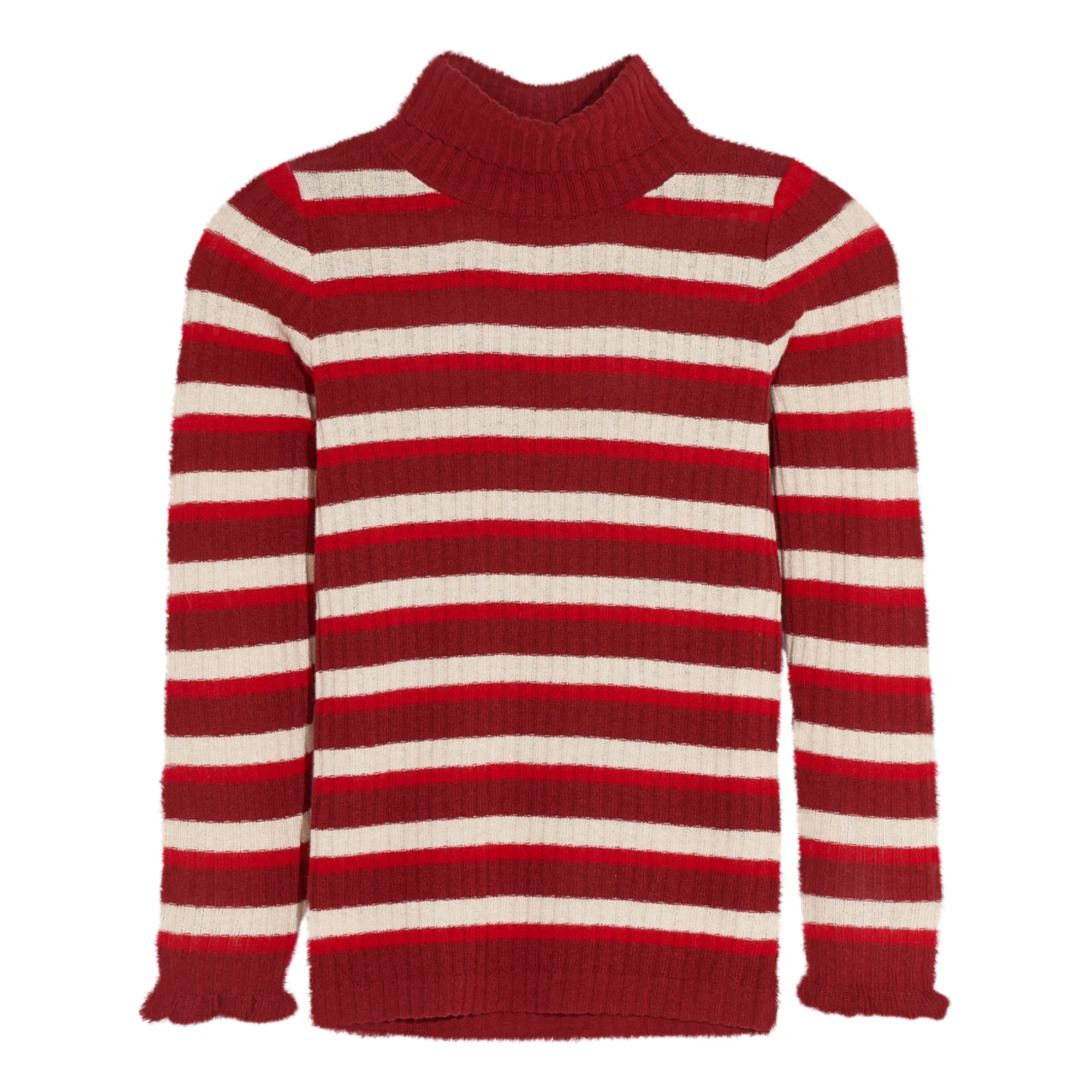 Bellerose Cherry Red Gouly Turtleneck Jumper