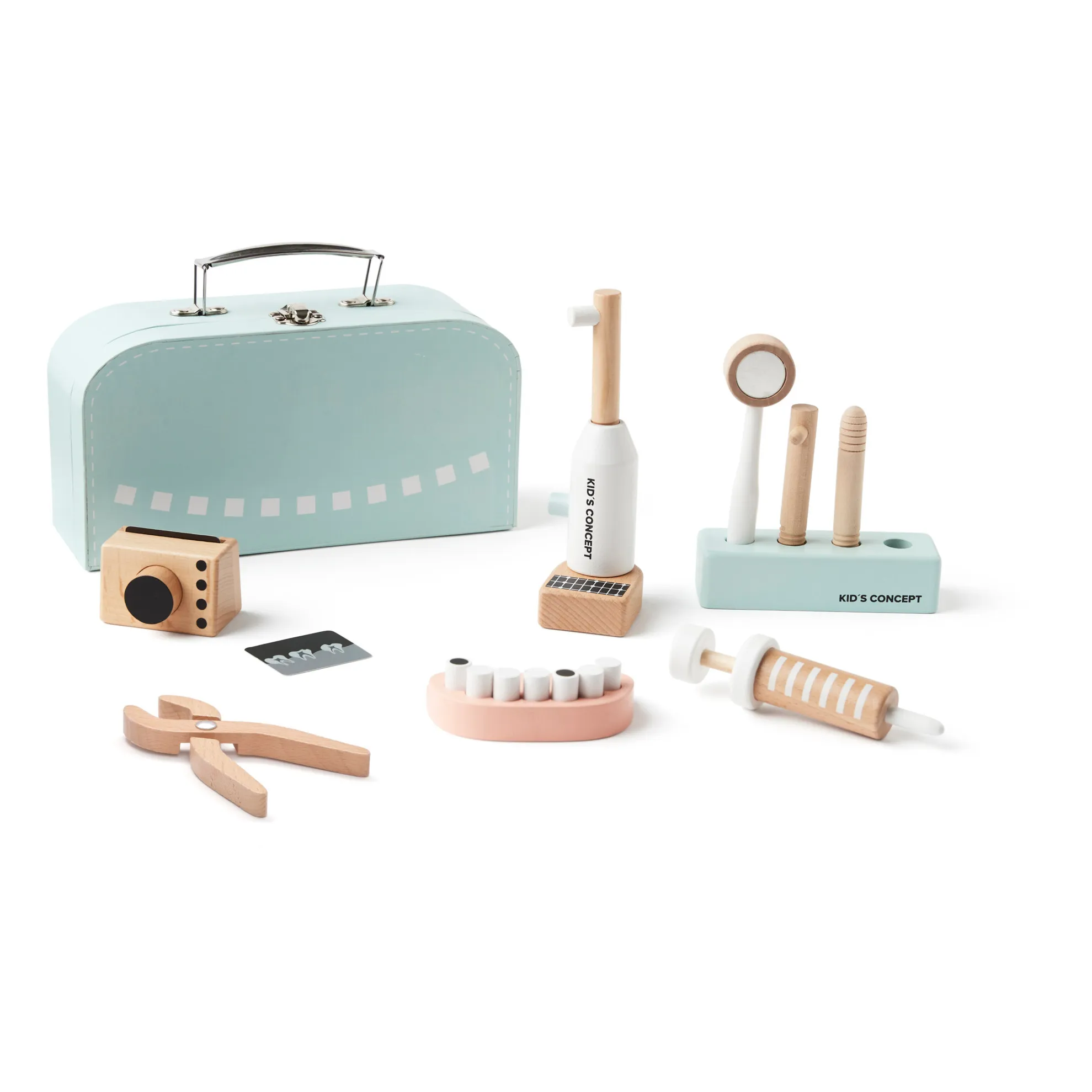 Kid's Concept Untinted Wooden Dentist Kit