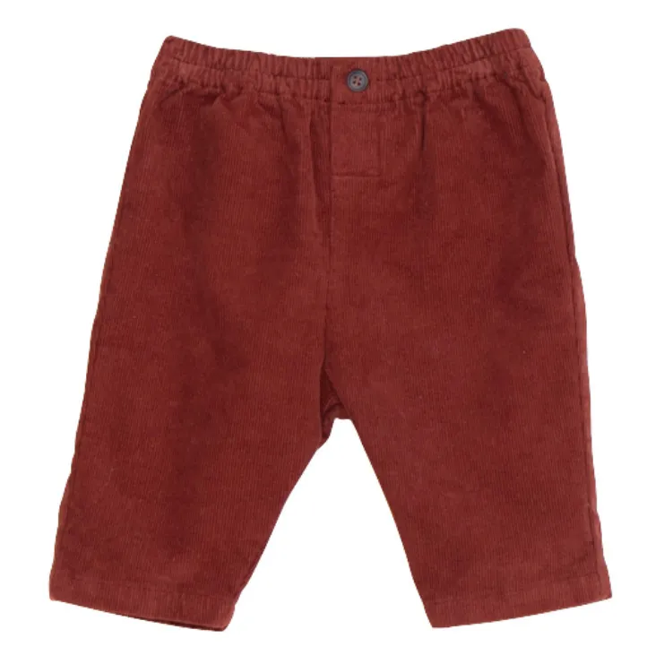 Caramel Rust Milleraies Salix Velour Trousers