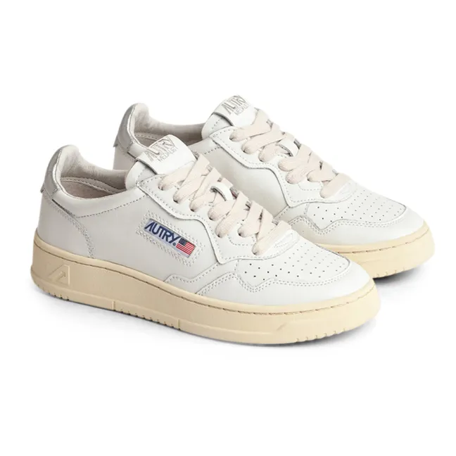 Baskets Medalist Low Cuir | Argenté