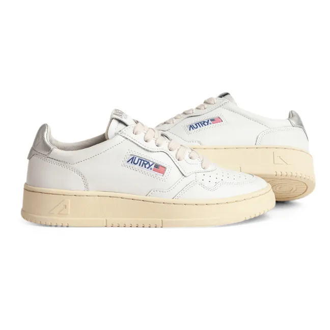 Baskets Medalist Low Cuir | Argenté