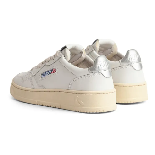 Baskets Medalist Low Cuir | Argenté