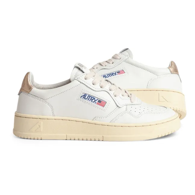 Baskets Medalist Low Cuir | Doré