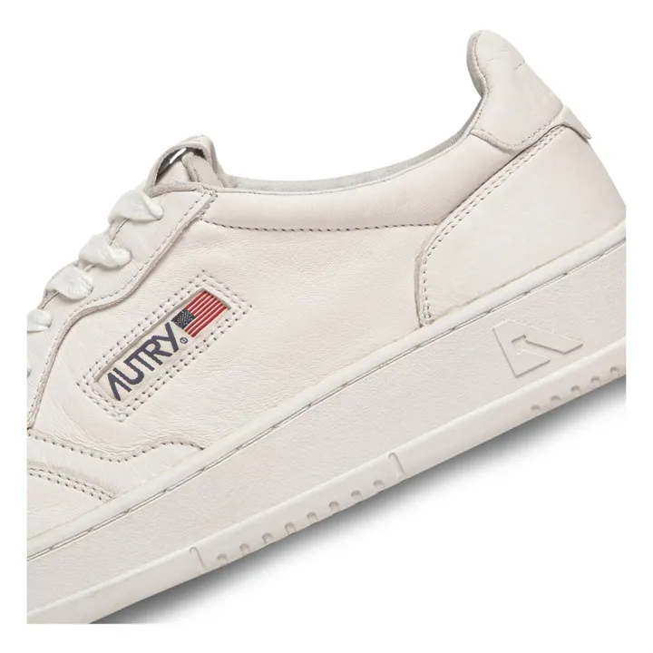 Autry - Medalist Low Goatskin Sneakers - White | Smallable