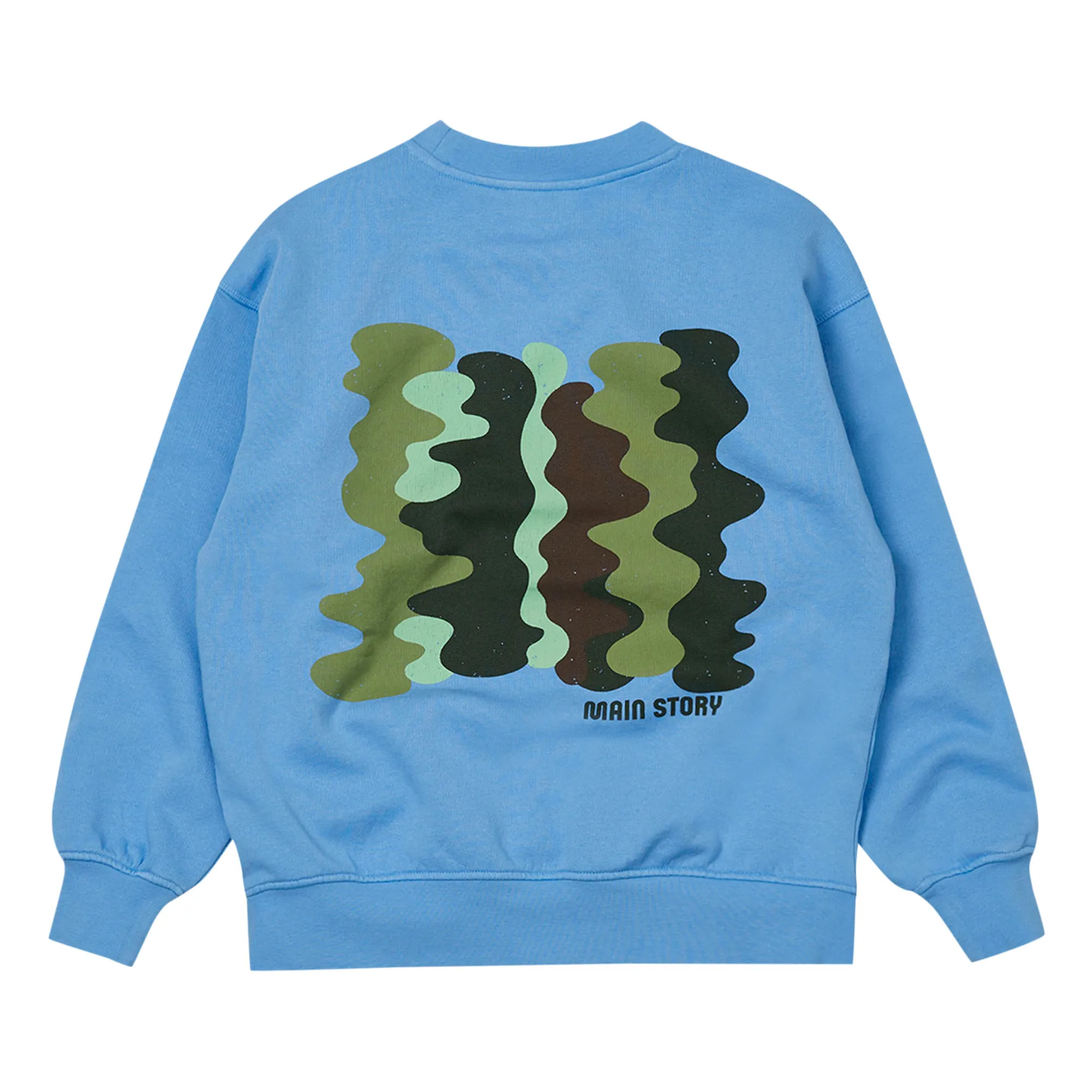 Main Story Light Blue Organic Cotton Logo Sweatshirt