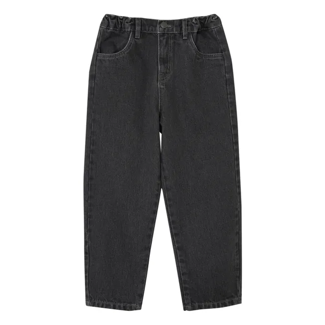 Organic Cotton Straight Leg Jeans | Denim black
