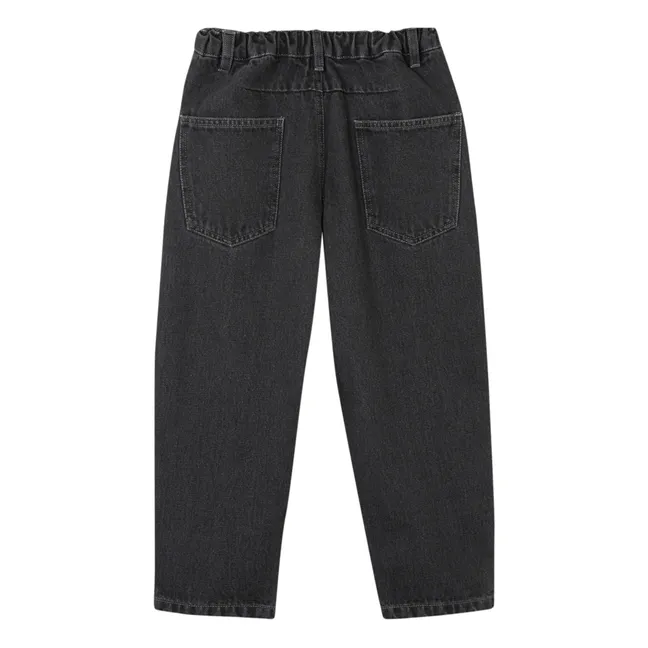 Organic Cotton Straight Leg Jeans | Denim black