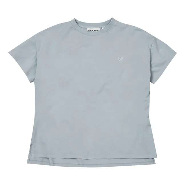 T-shirt Oversize cotone organico | Azzurro fiordaliso