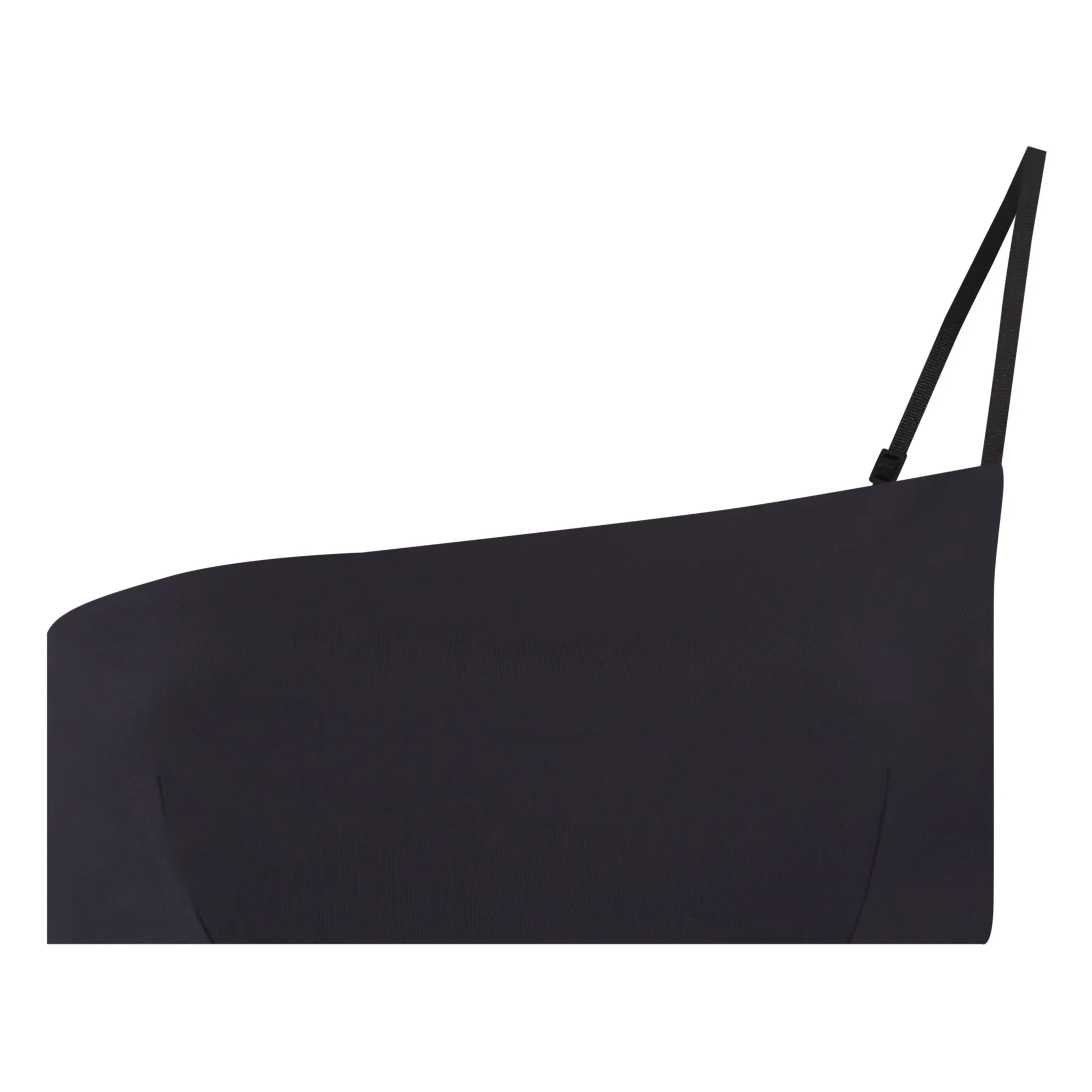 Ziah Black Asymmetric Bikini Top