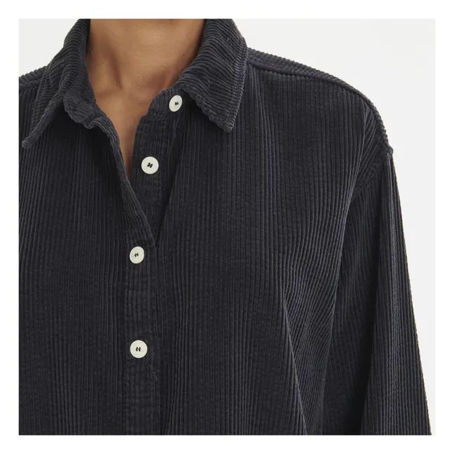 Sur-Chemise Velours Côtelé Padow | Carbone