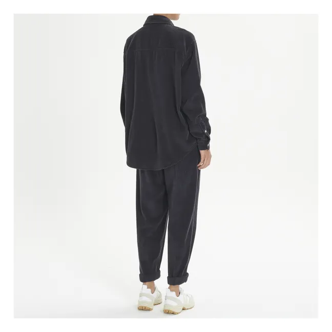 Sur-Chemise Velours Côtelé Padow | Carbone