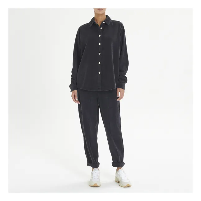 Sur-Chemise Velours Côtelé Padow | Carbone