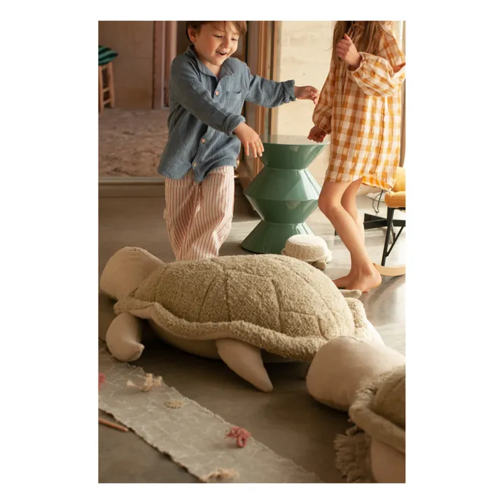 Mrs Turtle pouffe | Olive- Product image n°1