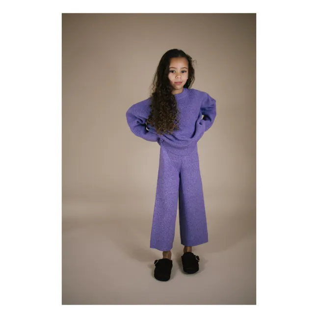 Charlie Knitted Trousers | Lilac