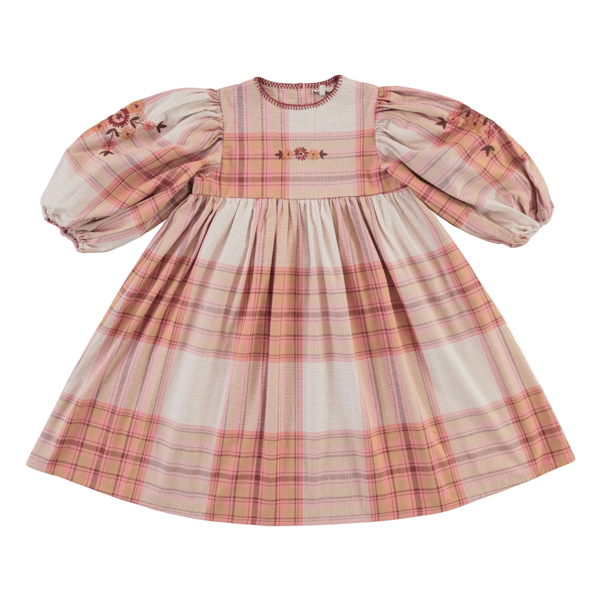 Bebe Organic Pink Linda Check Dress