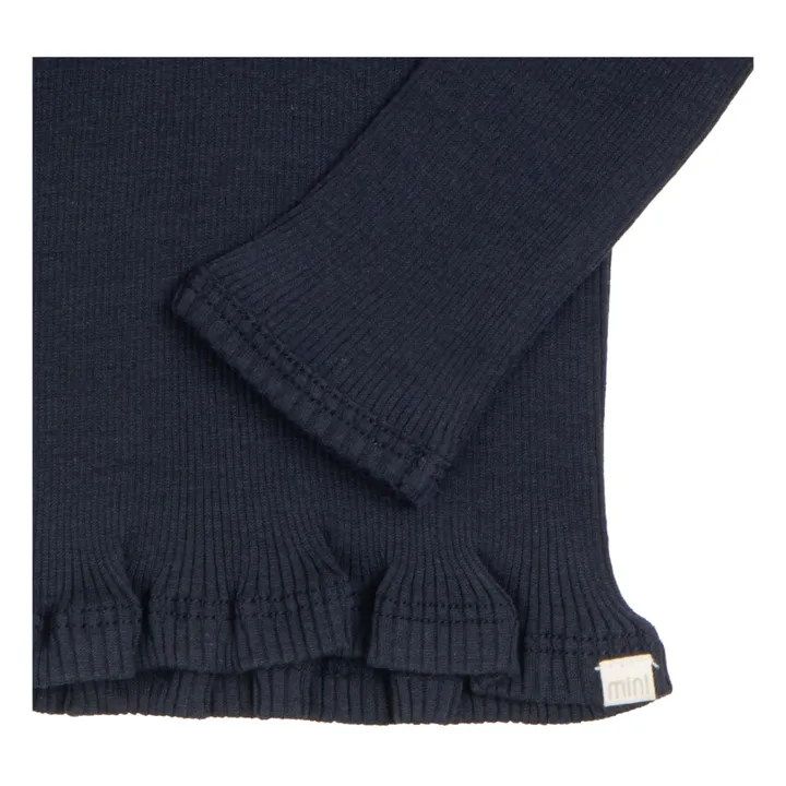 Maglione dolcevita Bui in seta e cotone | Blu marino- Immagine del prodotto n°3