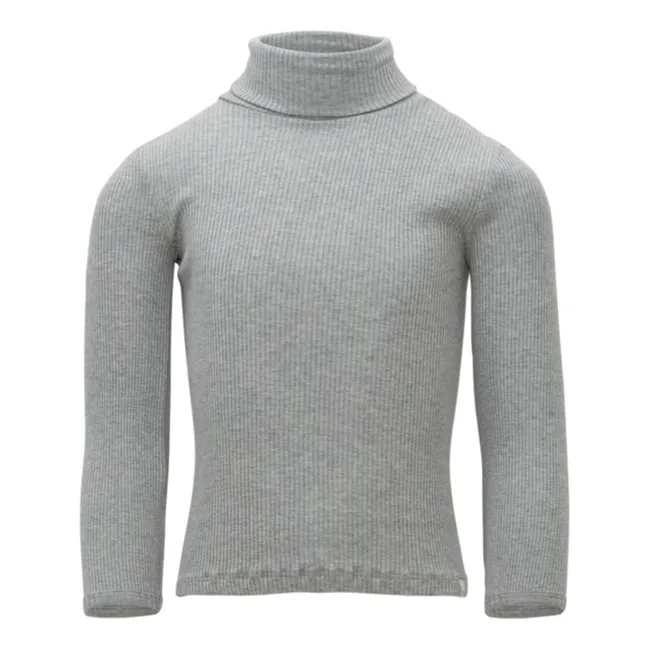 Bui Cotton and Silk Roll Neck Sweater | Grey
