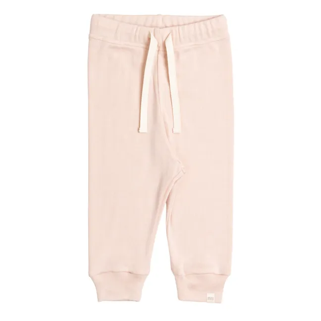 Finland Organic Cotton Sweatpants | Pale pink