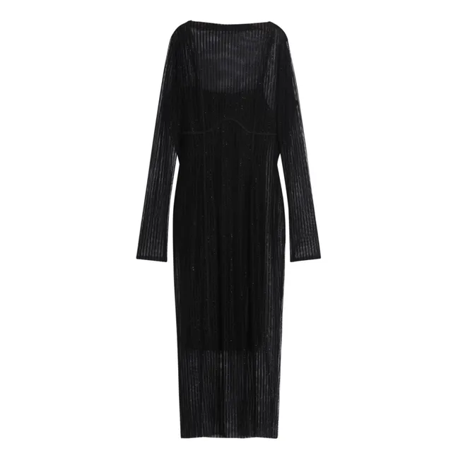 Robe Petra Métallisée | Noir